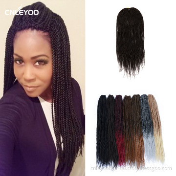 Factory 18" Senegalese Twist Crochet Hair (30 Roots/Bundle) Senegalese Braiding Hair Extension